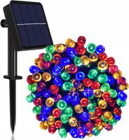 LAMPKI SOLARNE ZEWNĘTRZNE CHOINKOWE MULRI KOLOT DO OGROGU 200LED 9959 IP44