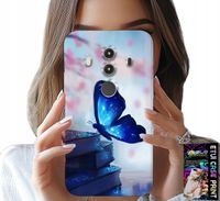 ETUI DO HUAWEI MATE 10 PRO - NIEBIESKI MOTYLEK, MOTYL, DAMSKIE WZORY