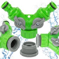 ROZDZIELACZ NA KRAN Z ZAWOREM 3/4" ADAPTER 1/2" REDUKCJA DWÓJNIK PRZEYŁĄCZE