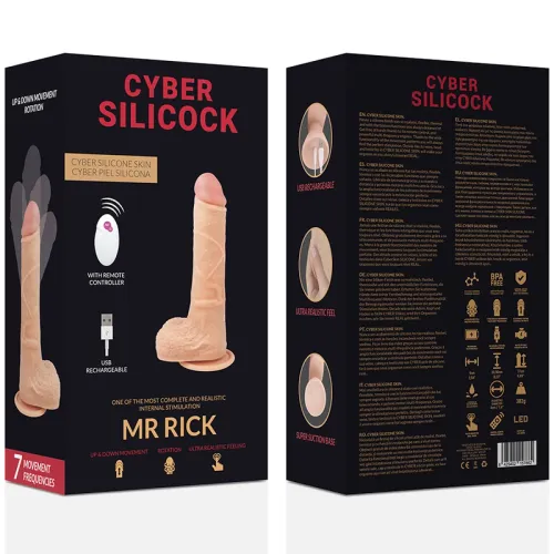 cyber silicock mr rick 20,9 cm - zdalnie sterowany model silikonowy na Arena.pl