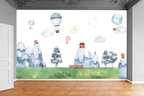 Fototapeta SKANDYNAWSKA GÓRY BALONY 200x130 na Arena.pl