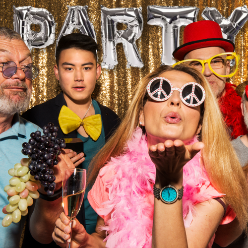 balon foliowy ogromny napis party srebrny urodziny sylwester wysokość 40 cm na Arena.pl