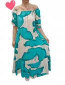 PIĘKNA SUKIENKA HISZPANKA KOBIECA czarująca 50 52 włoska