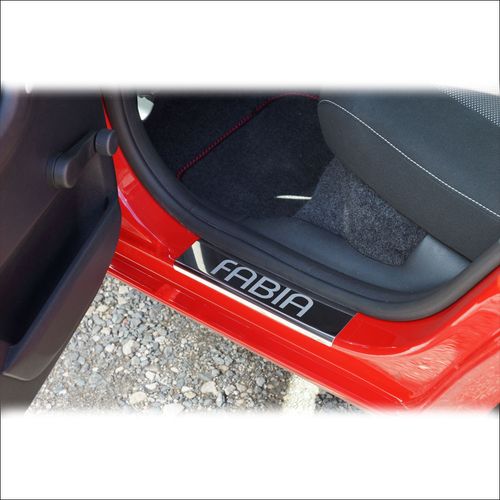 Listwa progowa SKODA FABIA MK2 Stal nierdzewna 304 połysk 4szt na Arena.pl