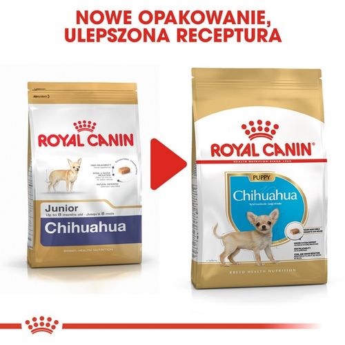 Karma z prebiotykiem dla szczeniąt chihuahua do 8 mies. Royal Canin 1,5kg na Arena.pl