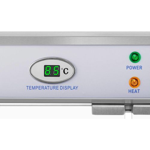 Witryna grzewcza podgrzewana do prezentacji żywności 3 półki 25-85C 1200W na Arena.pl