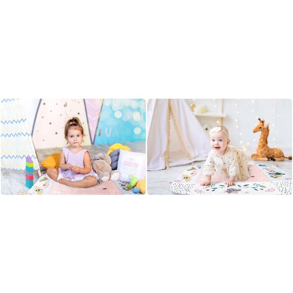 Mata interaktywna edukacyjna 110 x 100 cm Ptaszek Nukido zdjęcie 16