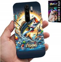 ETUI DO XIAOMI NOTE 8 PRO - WZORY DLA WĘDKARZA, RYBY, DORSZ, ŁOSOŚ