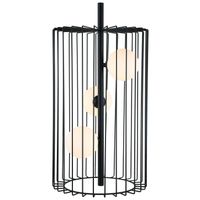 Stojąca LAMPA stołowa HAYDEN MTM-3935/3 BK Italux industrialna LAMPKA biurkowa metalowa klatka kule balls czarna