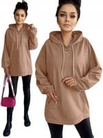 BLUZA DRESOWA DAMSKA z kapturem oversize na wiosnę