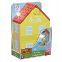 ŚWINKA PEPPA DREWNIANY DOMEK KLOCKI Z AKCESORIAMI 07213 FIGURKA