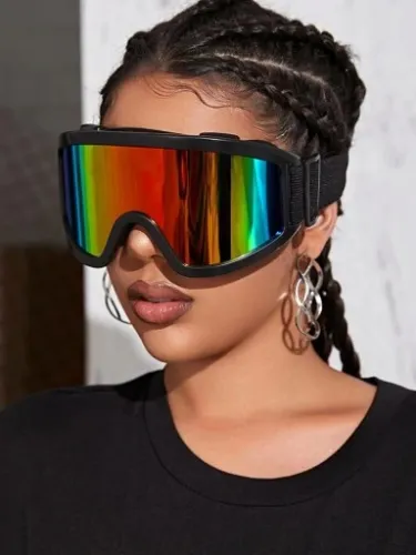 2xGOGLE OKULARY narciarskie na NARTY SNOWBOARD MULTIKOLOR OKULARY ZIMA na Arena.pl