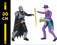 FIGURKI BATMAN VS JOKLER DC COMICS ZESTAW 2W1 +AKCESORIA 30CM