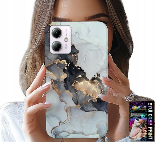 ETUI DO MOTOROLA MOTO G14 - ELEGANCKI MARMUREK MODNE KOBIECE WZORY na Arena.pl