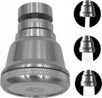 ADAPTER DO KRANU BATERII M22 M24 PERLATOR 3 TRYBY XL3012 SREBRNY