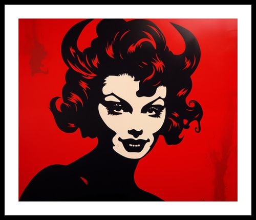 Plakat 60x50cm Czerwona Diablica na Arena.pl