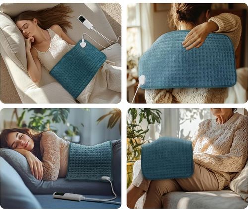 DUŻA PODUSZKA ELEKTRYCZNA PODGRZEWANA TERMOFOR MATA ROZGRZEWAJĄCA XL 60x30 na Arena.pl