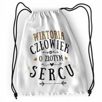 Plecak Dla Wiktorii Sportowy Szkolny Worek Torba Z Nadrukiem Ze Zdjęciem