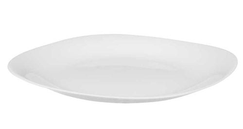 Zestaw obiadowy dla 6 osób 18 el. biały kwadratowy szkło opalowe zmywarka na Arena.pl