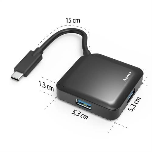 Hub USB HAMA USB-C 4 x USB 3.1 Gen 1 na Arena.pl