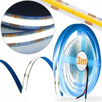 SAMOPRZYLEPNA TAŚMA LED NEON PASEK COB 12V NEUTRALNA 4000K 320diod /m