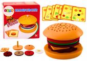 DREWNIANY HAMBURGER 8 EL. KARTY Z PRZEPISAMI ZADANIAMI