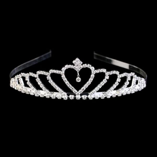 Diadem Korona Tiara Ozdoba doWłosów Ślubna SREBRNA  N19 zdjęcie 3