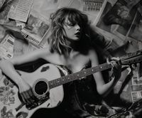 Plakat 60x50cm Młoda Gitarzystka