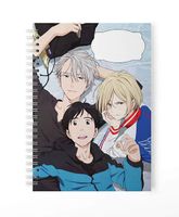 Zeszyt A5 100 stron w kratkę Yuri on Ice