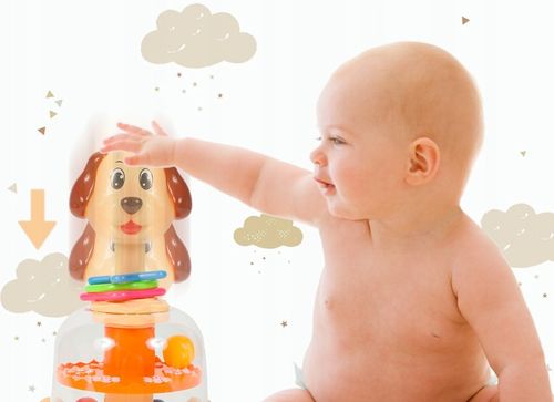 BĄCZEK SPINNER DLA DZIECI PIESEK Z KULECZKAMI ZABAWKA WIRUJĄCA DLA DZIECI na Arena.pl