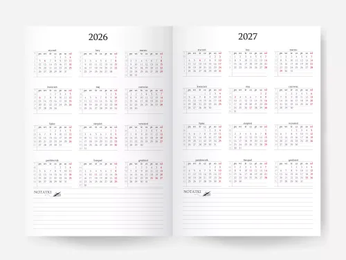 Jazz Kalendarz A5 Dzienny Czekoladowy 2026 na Arena.pl