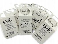 ZAWIESZKI etykiety na alkohol Wódkę Weselną 50szt samowiszące mix ZAW 2