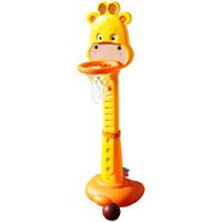 ZESTAW DO GRY W KOSZYKÓWKĘ ŻYRAFA KOSZ REGULACJA MELODIE 3 GRY +PIŁKI+RINGI