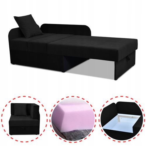 Narożnik dziecięcy Denis rozkładany pojemnik łóżko dla dzieci materac kubuś na Arena.pl