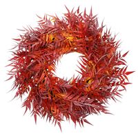 WIANEK JESIENNY NA DRZWI STROIK DEKORACYJNY GIRLANDA 35cm GĘSTA KOMPOZYCJA