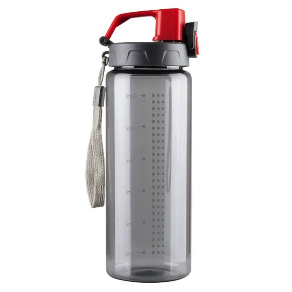Bidon Feelsogood 600 ml, czerwony/szary zdjęcie 2