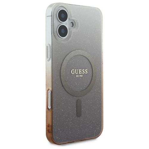 Guess IML Glitter Gradient MagSafe - Etui iPhone 16 (brązowy) na Arena.pl