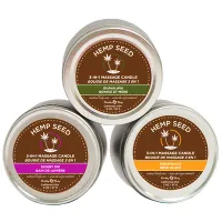 earthly body candle trio zestaw świec do masażu 3x57g zapachowe