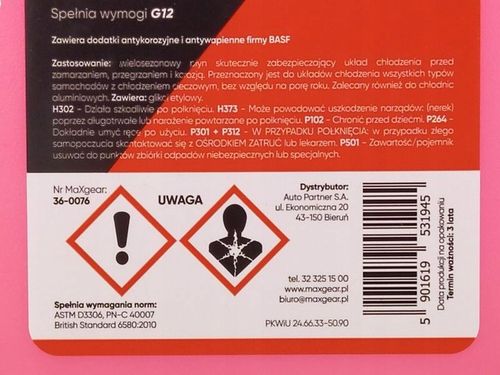 MAXGEAR 36-0076 Ochrona przed zamarzaniem na Arena.pl