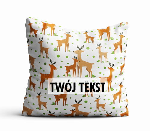 Poduszka DZIECIĘCA z Twoim napisem PD26 jelonki na Arena.pl