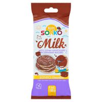 Sonko Wafle ryżowo-kukurydziane w czekoladzie mlecznej 65 g (4 sztuki)