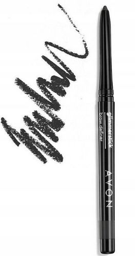 AVON Mikrocienka Micro Fine Kredka konturówka brwi brąz brązowa SOFT BLACK na Arena.pl