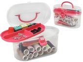 ZESTAW KRAWIECKI DO SZYCIA NICI IGŁY W PUDEŁKU