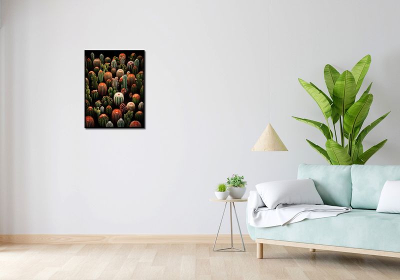 Plakat 50x65cm Ogród Kaktusów zdjęcie 4