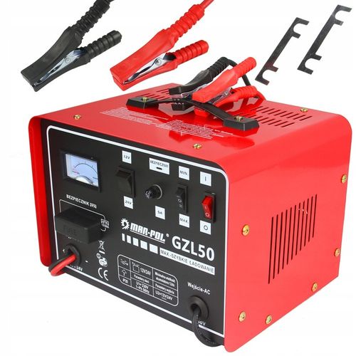 PROSTOWNIK ŁADOWARKA DO SAMOCHODÓW GZL-50 12V/24V SZYBKIE ŁADOWANIE 50A na Arena.pl