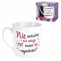 KUBEK porcelanowy śmieszny PREZENT Kawy Crazy girl nie wchodzę 480 ml