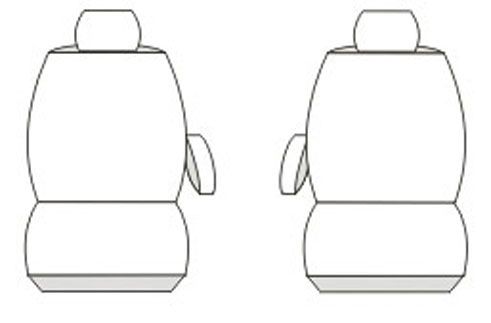 Pokrowce MIAROWE do Peugeot PARTNER II Citroen BERLINGO II 1+1 2008-2018r. na Arena.pl