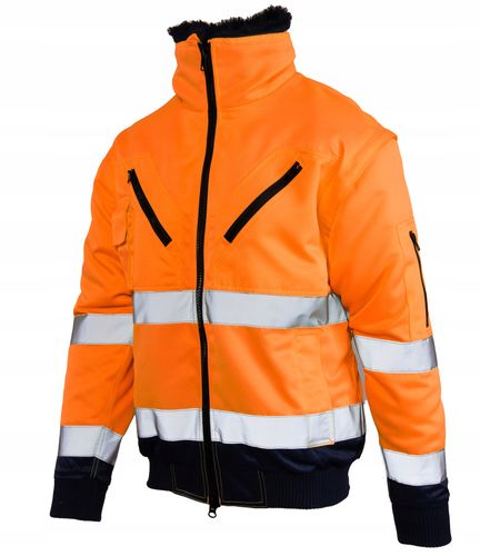 Kurtka robocza odblask BOMBER 3w1 orange M na Arena.pl