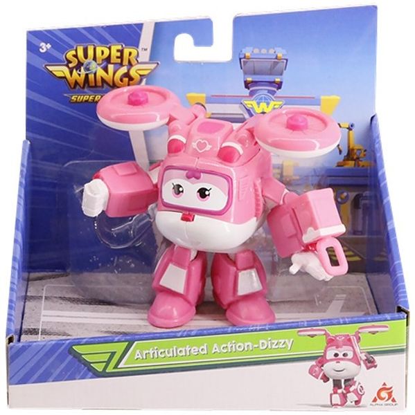 Super Wings samolot Articulated Action Dizzy 8cm zdjęcie 1