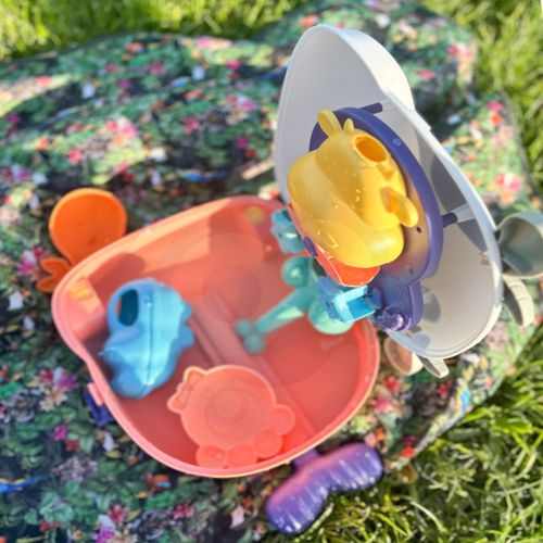 WOOPIE Zestaw do Piasku 3w1 Walizka Krówka Stolik Wodny na Arena.pl